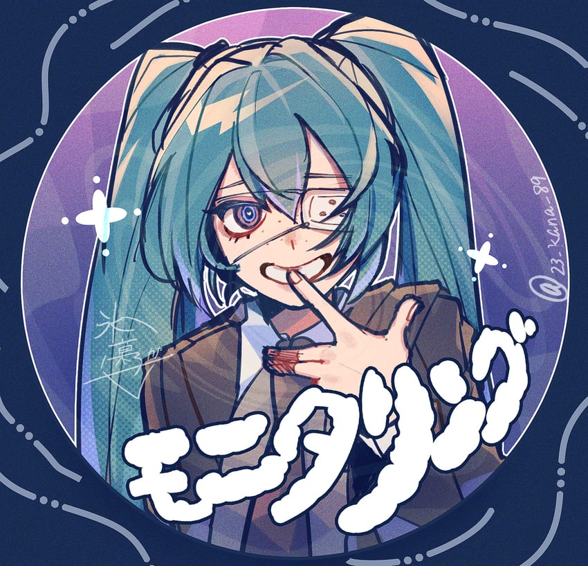 hatsune miku (vocaloid and 1 more) drawn by ka_ice_ha