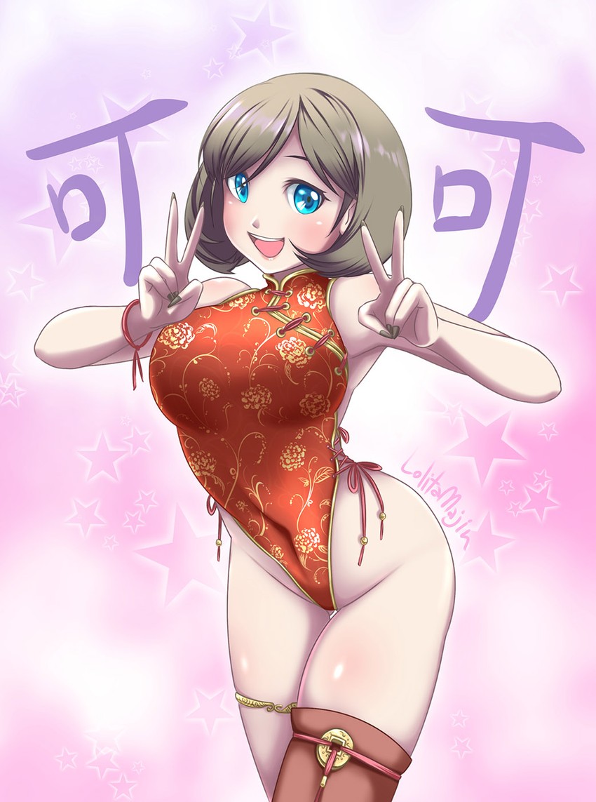 tang keke (love live! and 1 more) drawn by lolita_majin