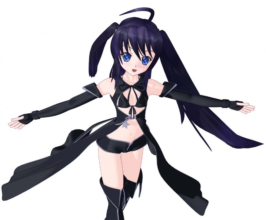 black rock shooter (black rock shooter) drawn by piron_(777)