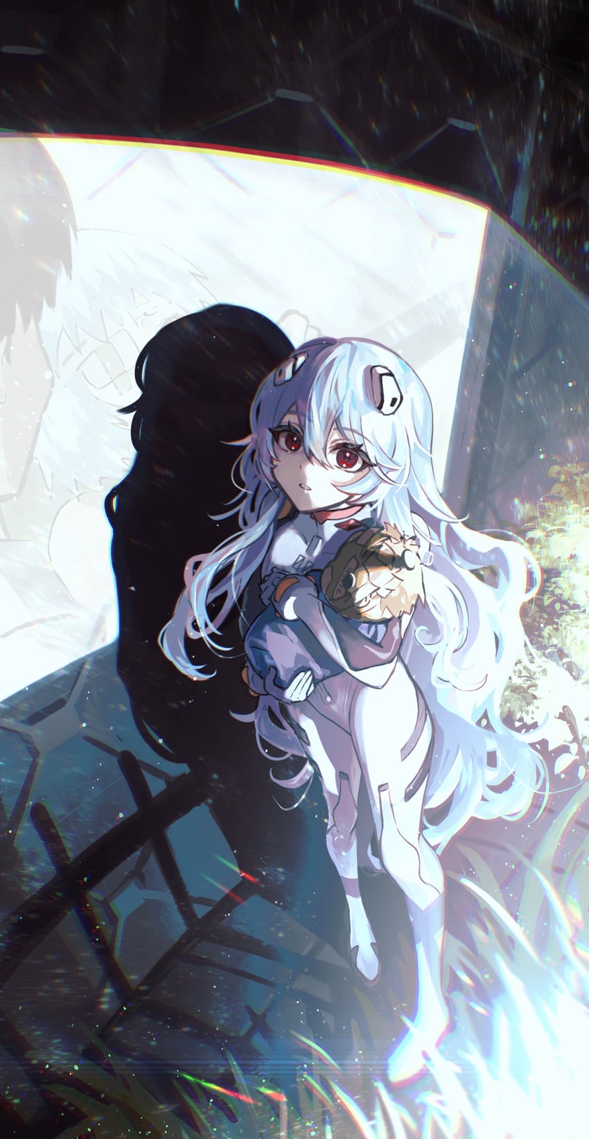ayanami rei and ikari shinji (neon genesis evangelion and 2 more) drawn by kika