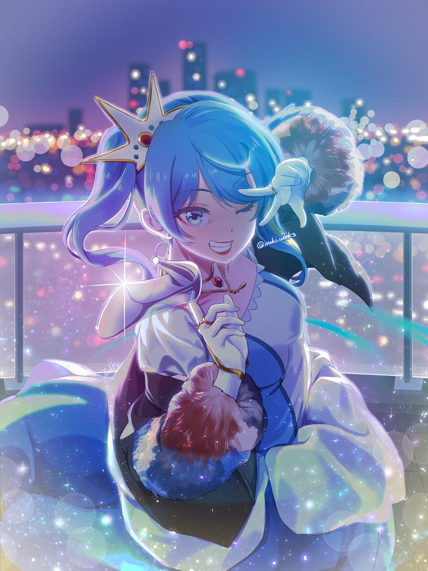 hoshimachi suisei (hololive and 1 more) drawn by ivuki