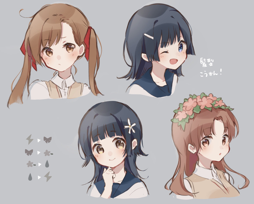 misaka mikoto, shirai kuroko, saten ruiko, and uiharu kazari (toaru majutsu no index and 1 more) drawn by himaneko.