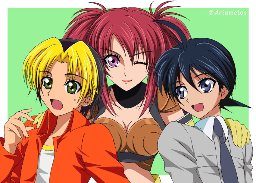 shindou hikaru, kawakami tomoko, nanaly fletch, and hinata fuyuki (tales of and 4 more) drawn by ariamelos