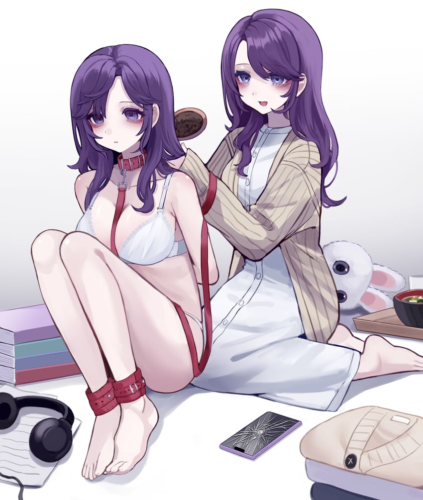 asahina mafuyu and asahina mafuyu's mother (project sekai) drawn by jishou_210