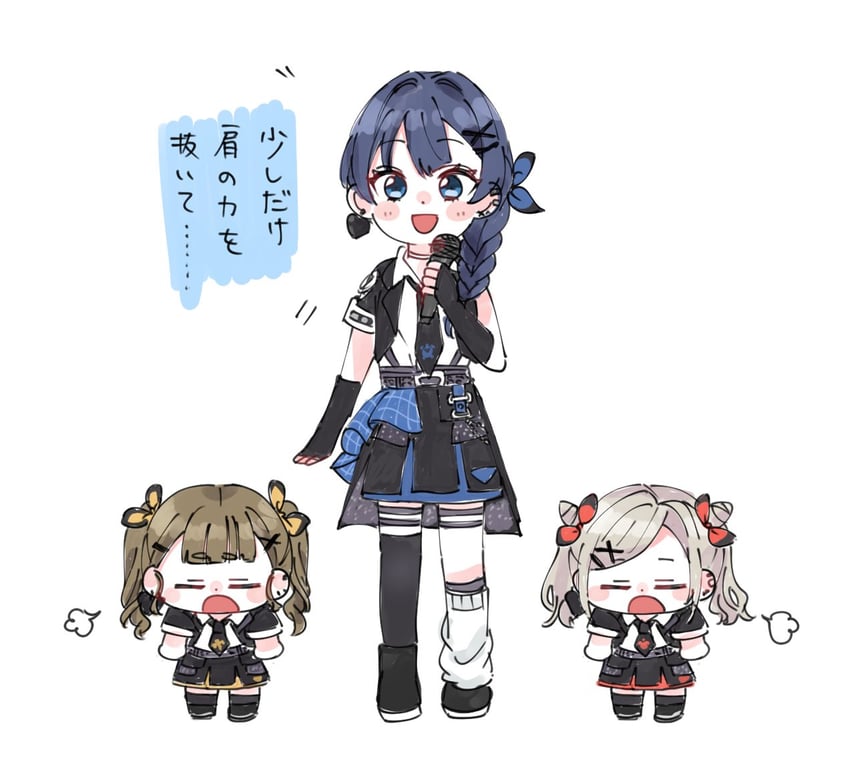murano sayaka, kachimachi kosuzu, and ceras yanagida lilienfeld (love live! and 1 more) drawn by moso_(expect66)