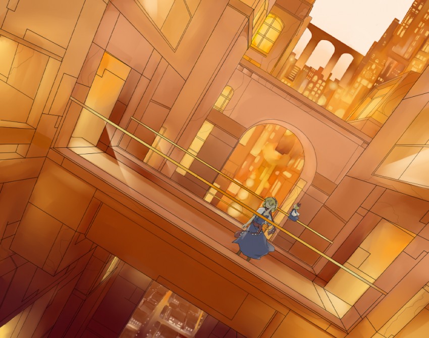 alice margatroid and shanghai doll (touhou) drawn by uwa_(u_w001)