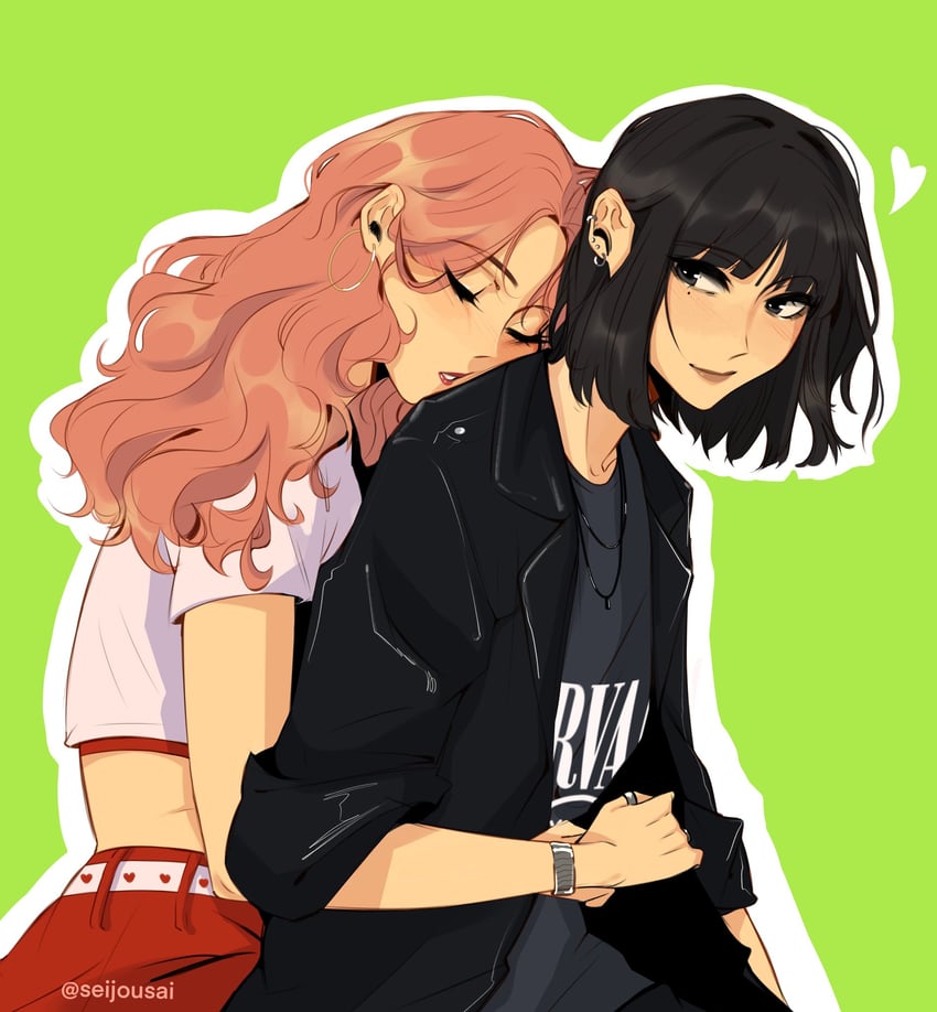 koga mitsuki and oosawa aya (kininatteru hito ga otoko ja nakatta and 1 more) drawn by seijousai