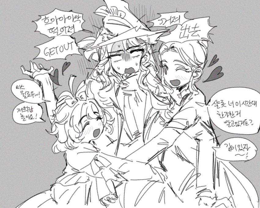 willow, flutterpage, and caroline bartley (reverse:1999) drawn by kim_8thhh