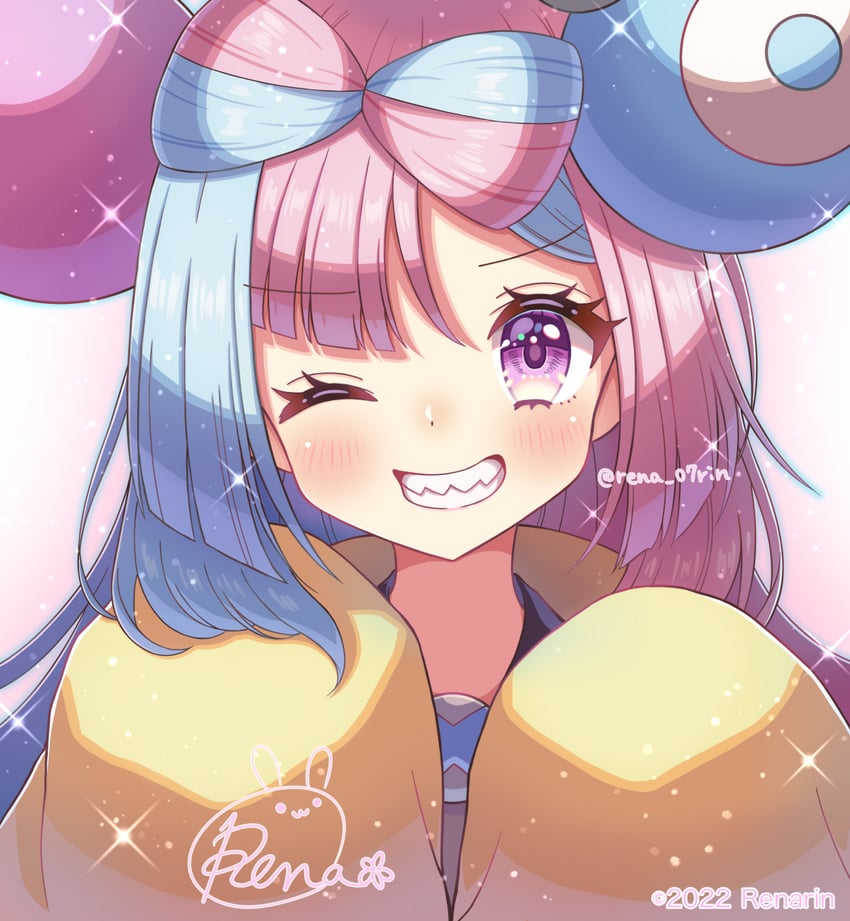 iono and magnemite (pokemon and 1 more) drawn by rena_rin