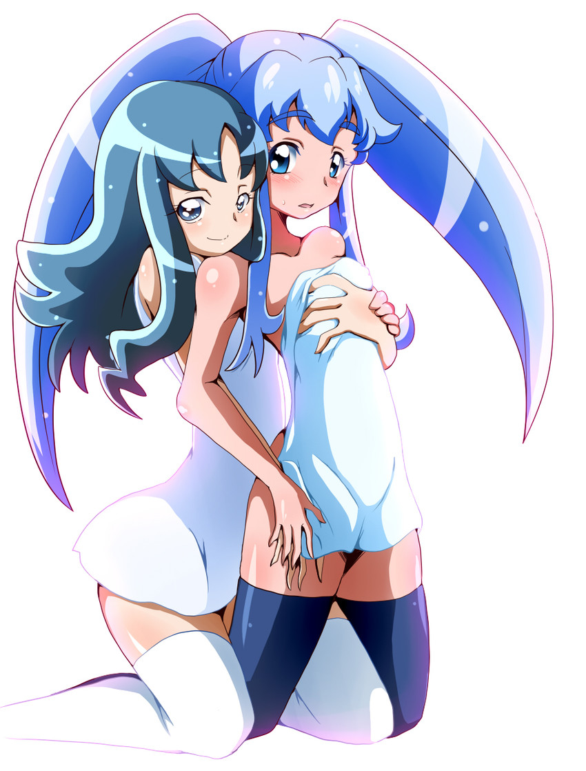kurumi erika, shirayuki hime, and cure princess (precure and 2 more) drawn by shichuu_katsu