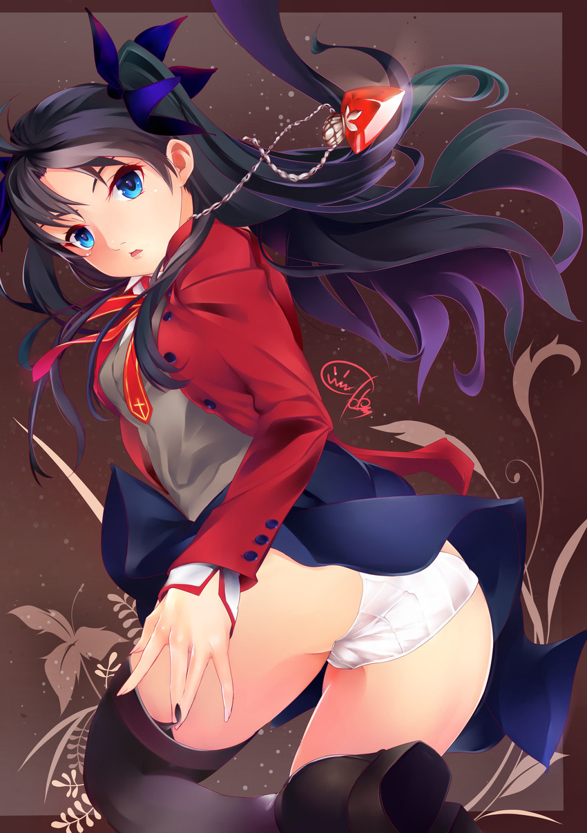 tohsaka rin (fate and 1 more) drawn by cekonikova