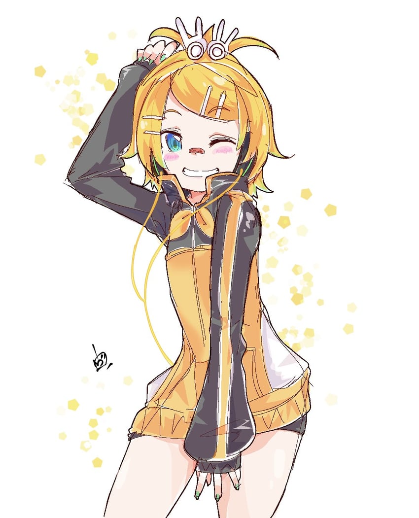 kagamine rin (vocaloid and 1 more) drawn by vorusan_(volver39)