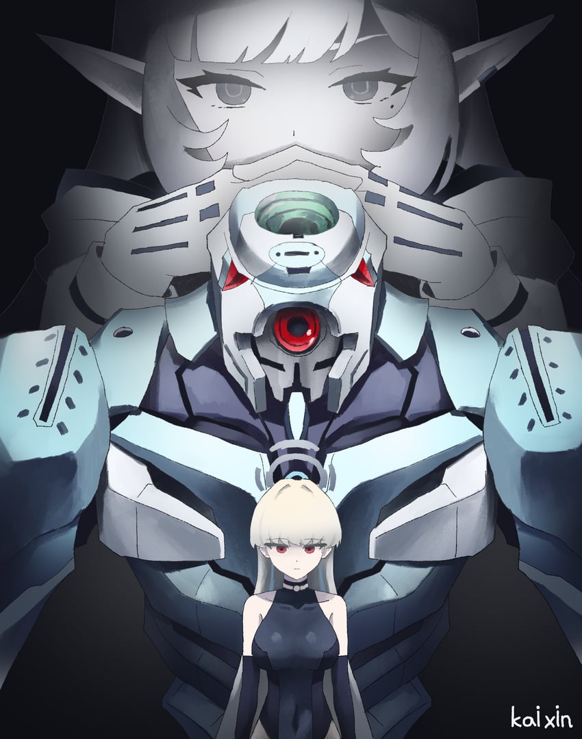 toki, himari, and eva 00 (blue archive and 1 more) drawn by kai_xin
