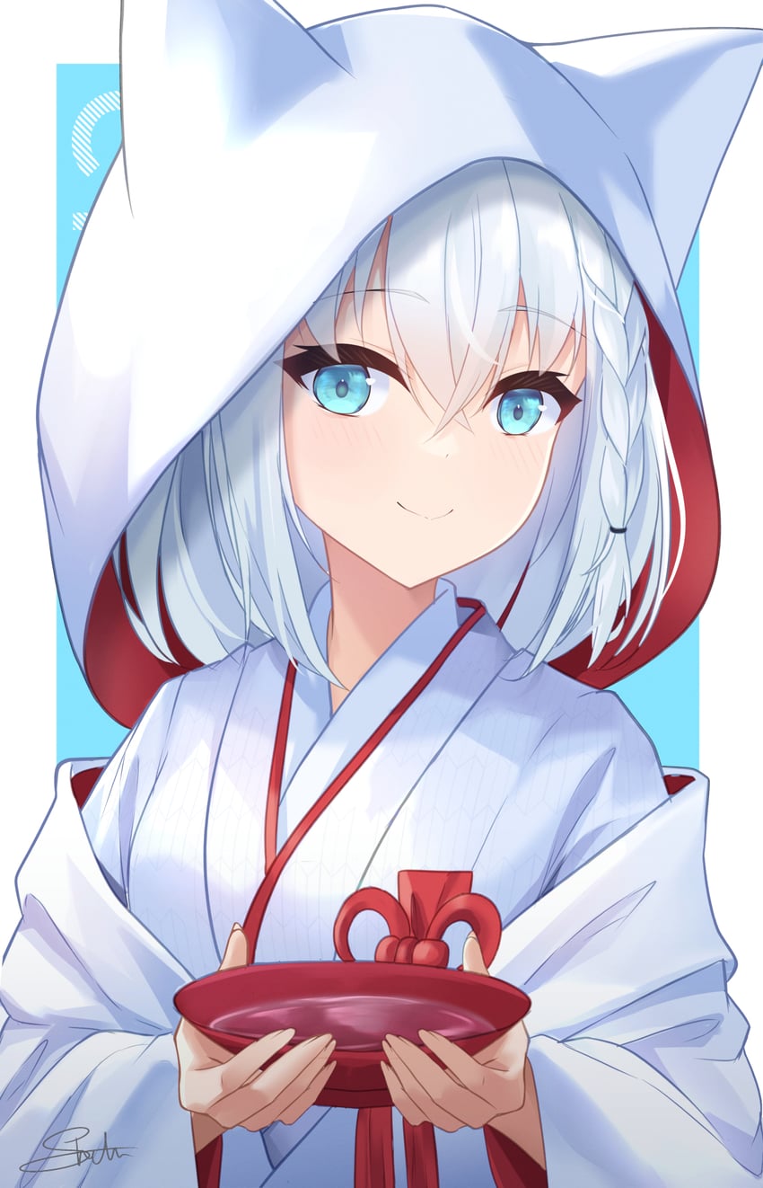 shirakami fubuki (hololive) drawn by shiinochi