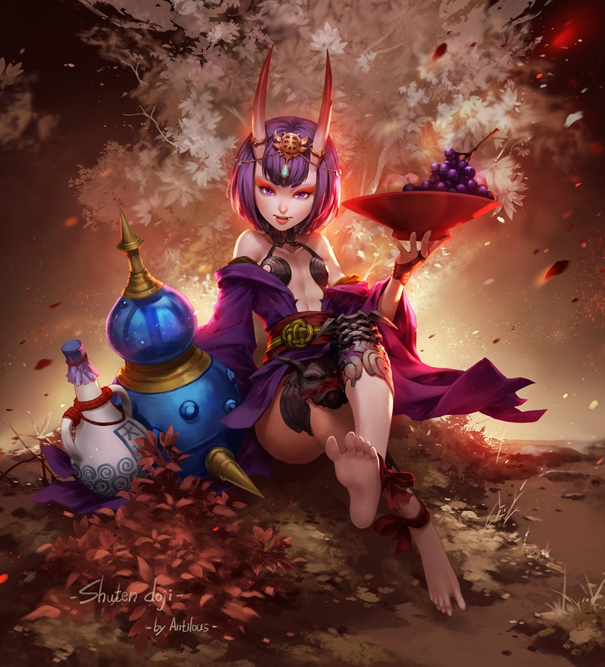 shuten douji (fate and 1 more) drawn by antilous