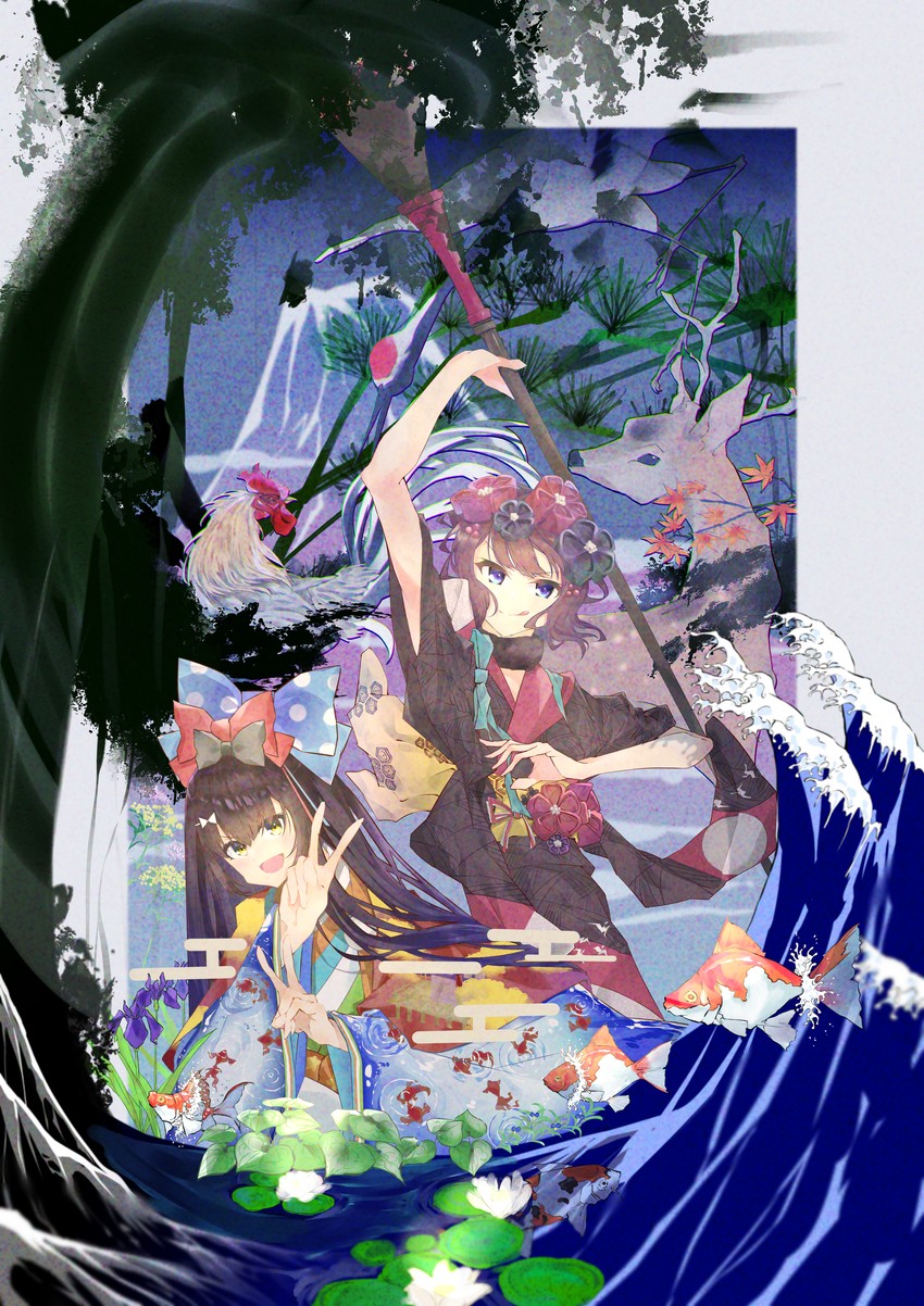 katsushika hokusai and sei shounagon (fate and 1 more) drawn by mokoso