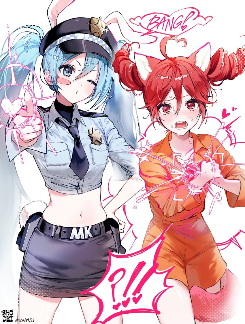 hatsune miku and kasane teto (vocaloid and 1 more) drawn by shodei119