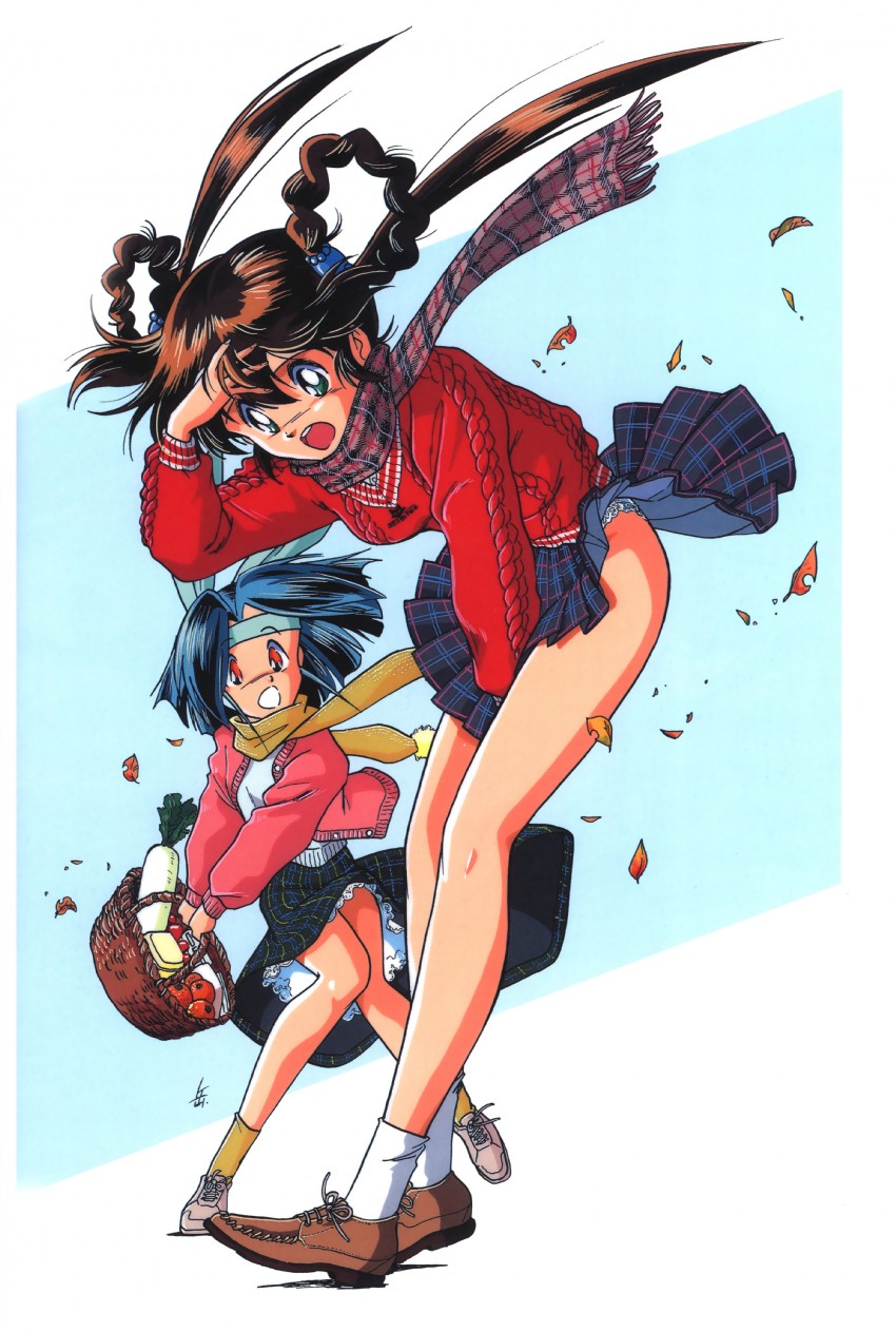 mano youko and kanzaki azusa (mamono hunter youko) drawn by miyao_gaku
