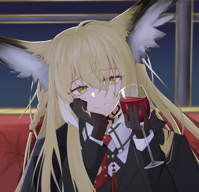 vulpisfoglia (arknights) drawn by wolf7461_shiroi