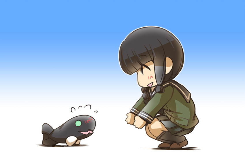kitakami and i-class destroyer (kantai collection) drawn by hisahiko