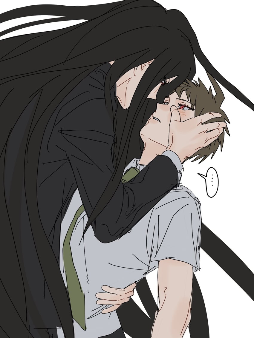 hinata hajime and kamukura izuru (danganronpa and 1 more) drawn by jiankang