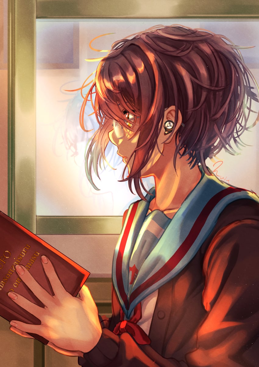 nagato yuki (suzumiya haruhi no yuuutsu) drawn by noir_(nowaru)