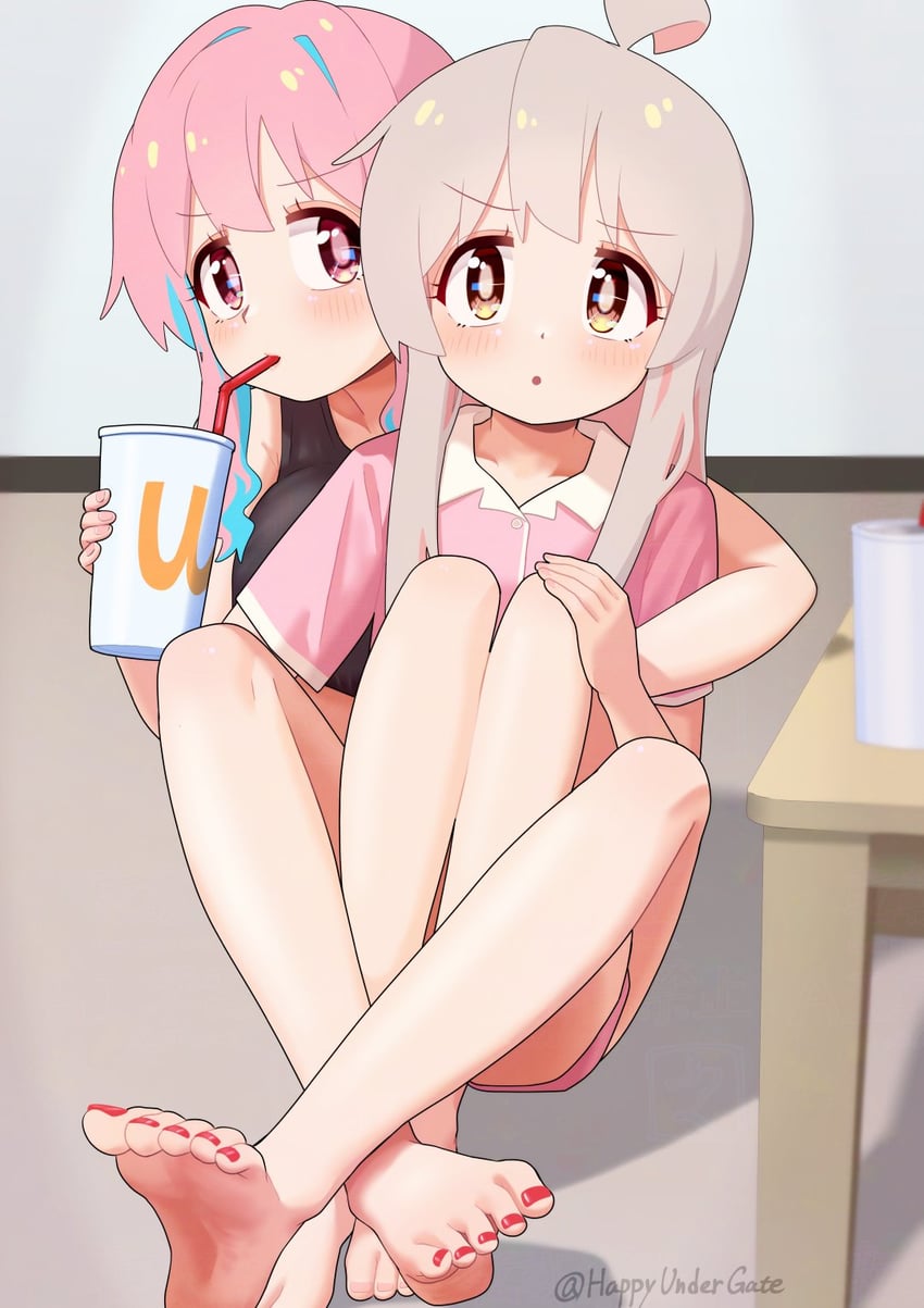 oyama mahiro and hozuki kaede (onii-chan wa oshimai!) drawn by happyundergate