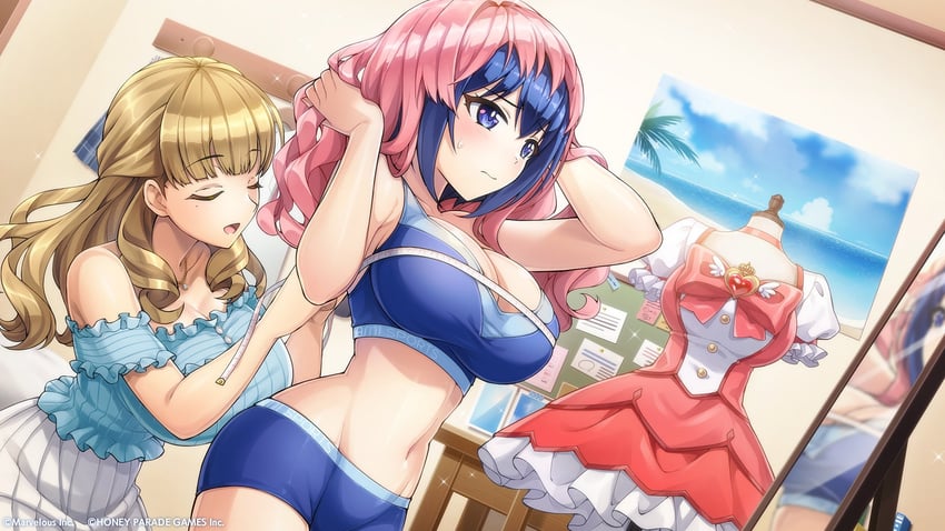 tojou michiru and ayato utae (dolphin wave) drawn by ootomo_takuji