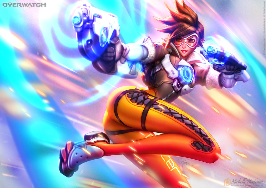 tracer (overwatch and 1 more) drawn by michelle_hoefener