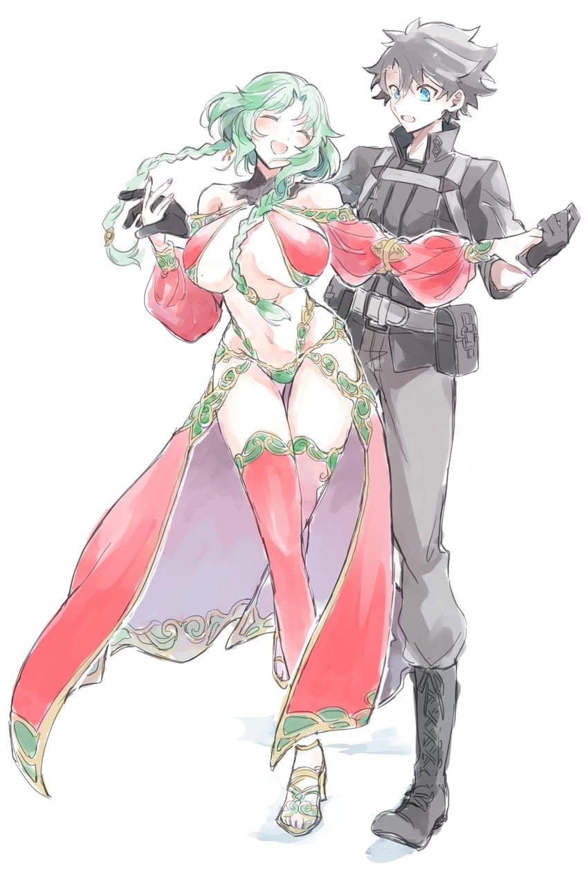 fujimaru ritsuka and salome (fate and 1 more) drawn by yousai_shirokuma