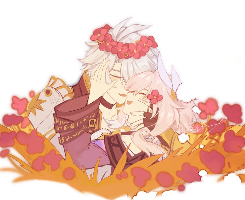 phainon and cyrene (honkai and 1 more) drawn by eucalyptus-household