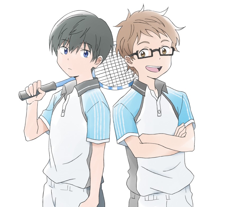 katsuragi maki and shinjou touma (hoshiai no sora) drawn by guranaada