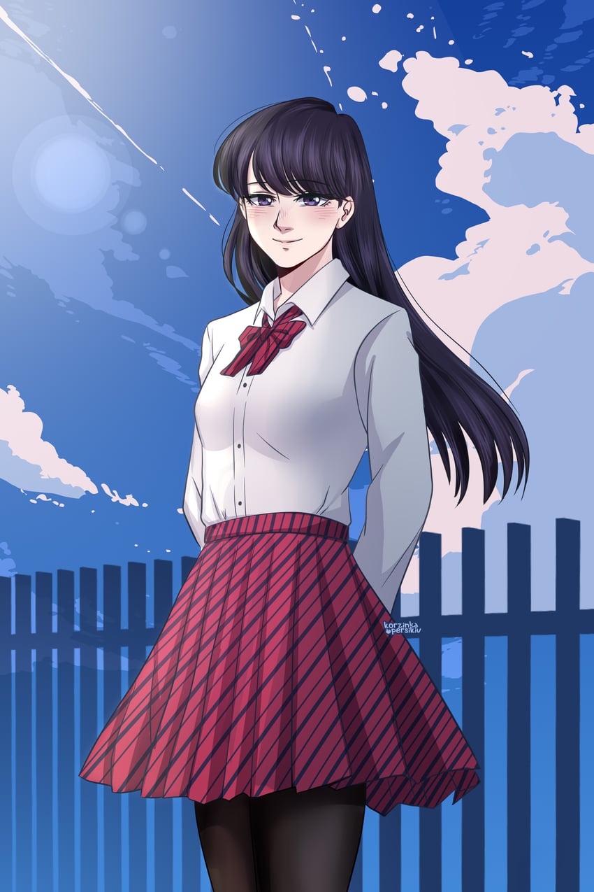 komi shouko (komi-san wa komyushou desu) drawn by korzynka_persykiv