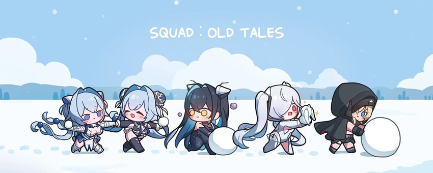 cinderella, little mermaid, grave, hansel, and gretel (goddess of victory: nikke) drawn by uz_(uzru0428)