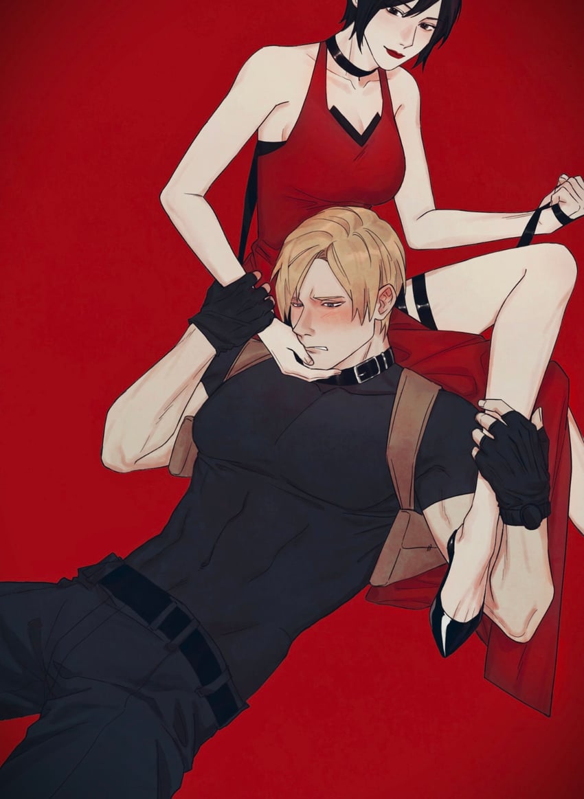leon s. kennedy and ada wong (resident evil and 1 more) drawn by aaamber_22