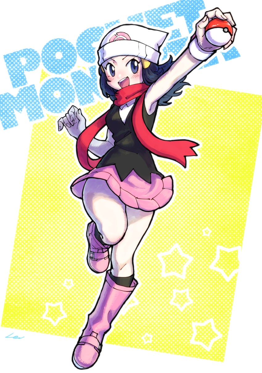 dawn (pokemon and 1 more) drawn by reu_(amaharaleu)