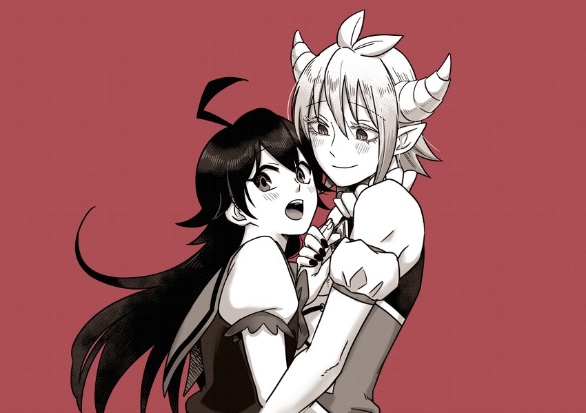 suzuki iruma and asmodeus alice (mairimashita! iruma-kun) drawn by nanaya_(kmd_nny)