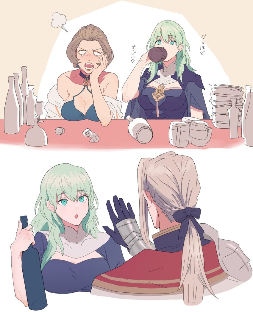 female byleth, manuela casagranda, and jeritza von hrym (fire emblem and 1 more) drawn by adz_lrp