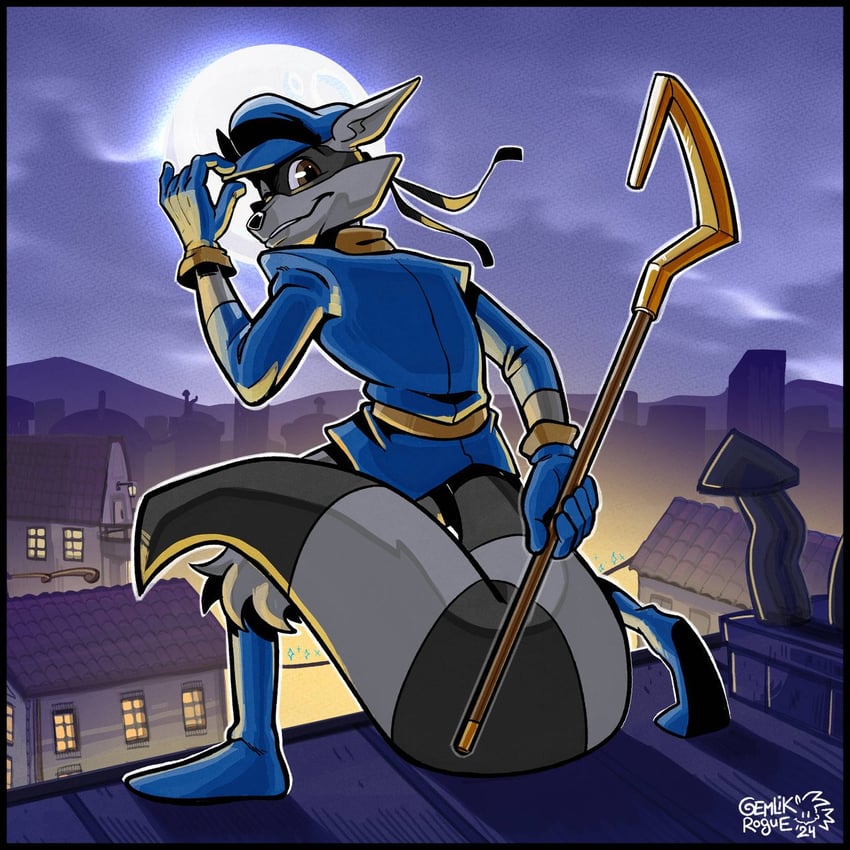sly cooper (sly cooper) drawn by gemlik_rogue