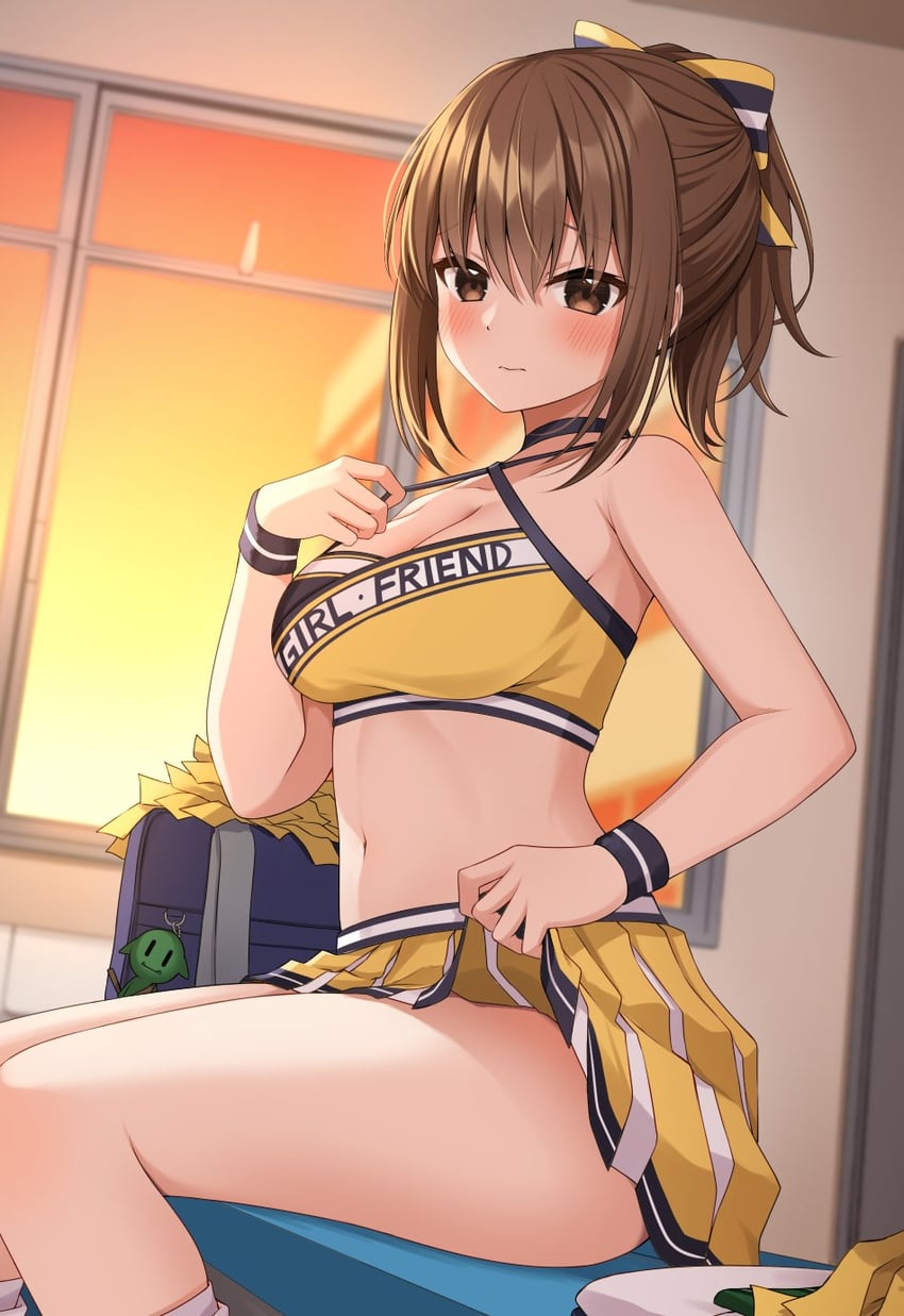 azusa kotone (onna tomodachi wa tanomeba igaito yarasete kureru) drawn by komori_kuzuyu
