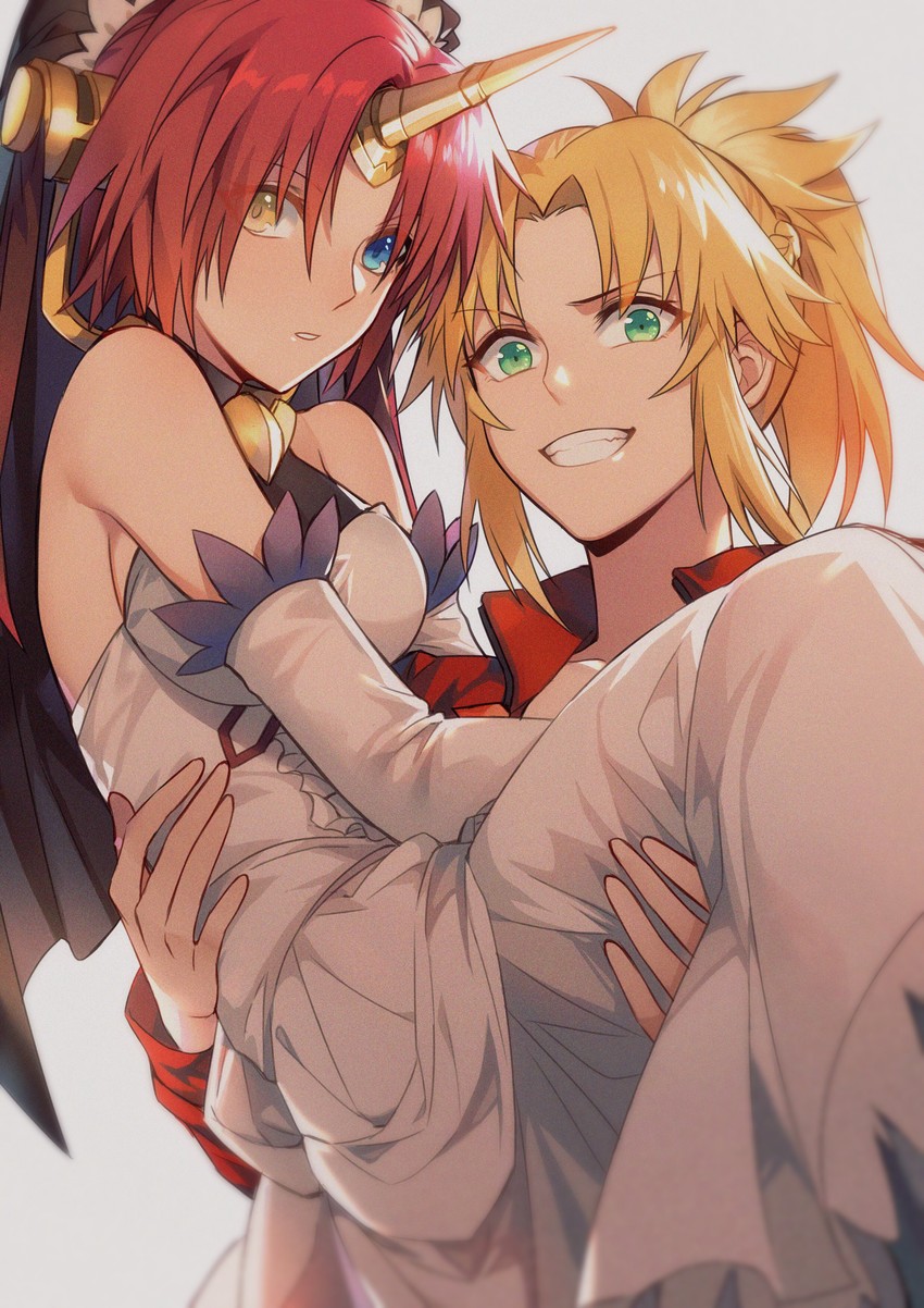 mordred and frankenstein's monster (fate and 2 more) drawn by yorukun