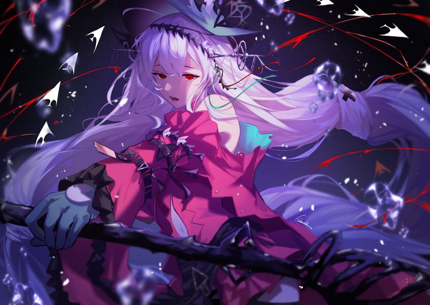 skadi and skadi the corrupting heart (arknights) drawn by kawausoman