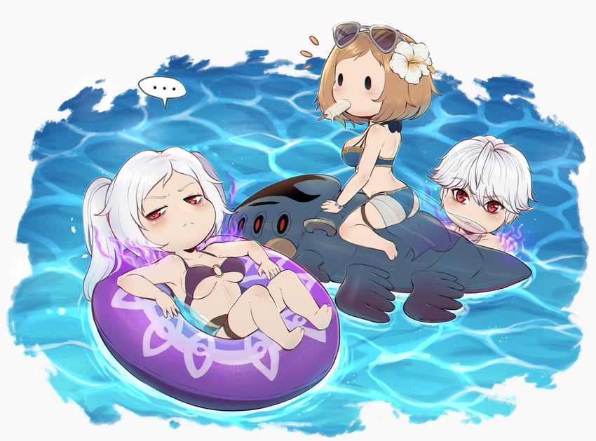 female robin, male robin, kiran, and female kiran (fire emblem and 2 more) drawn by evomanaphy