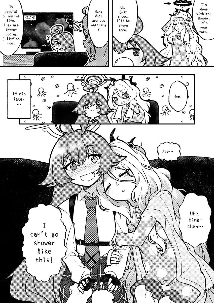 hina and hoshino (blue archive) drawn by manmaderain