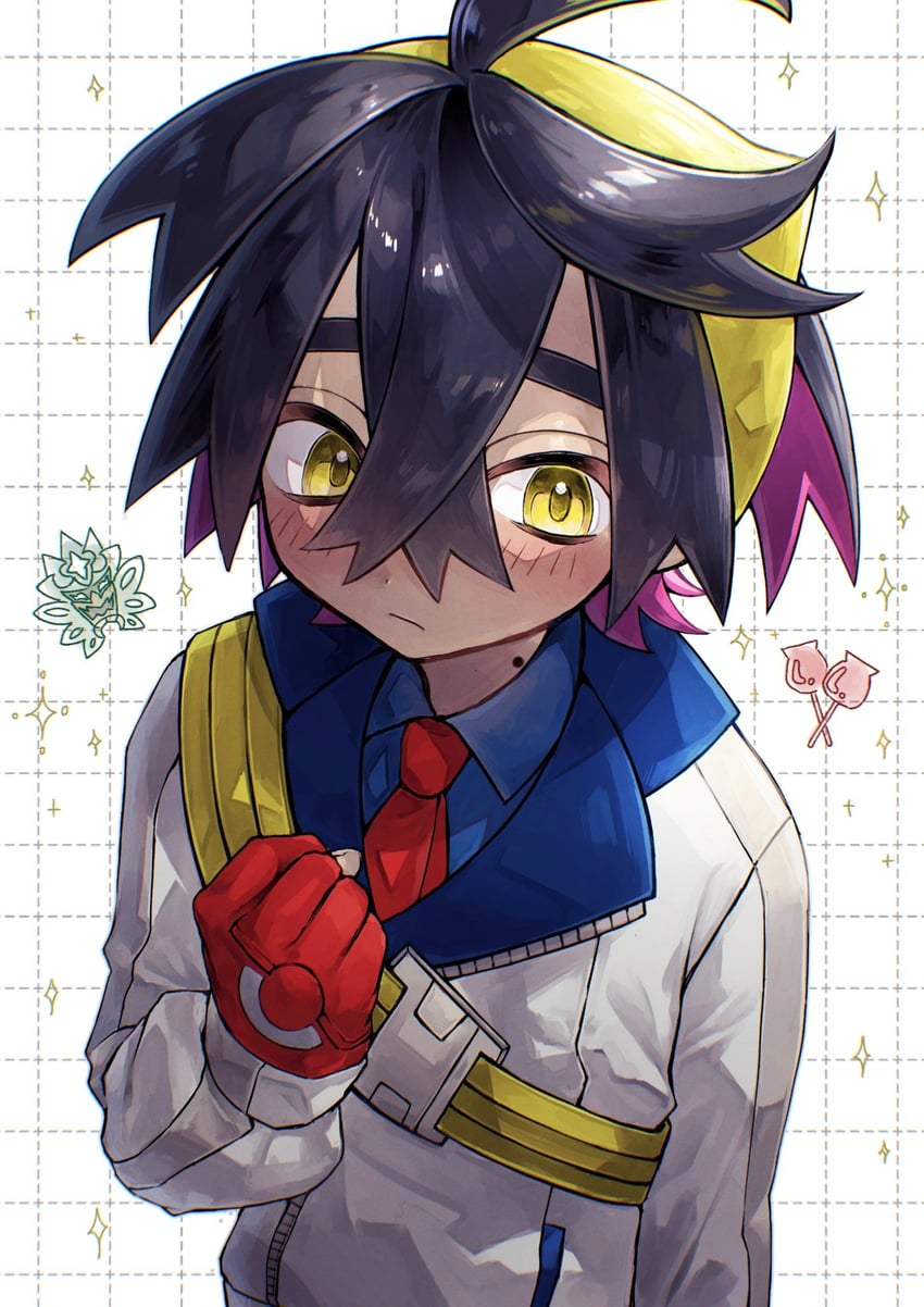 kieran (pokemon and 1 more) drawn by hnai_0