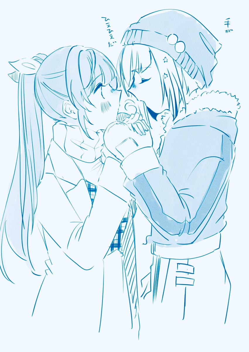 otomune kozue and yugiri tsuzuri (love live! and 1 more) drawn by shin_(shnnnnrn1)
