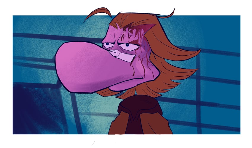 k and rayman (blade runner and 3 more) drawn by webop64