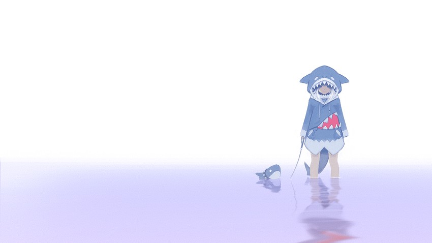 gawr gura (hololive and 1 more) drawn by tailbox