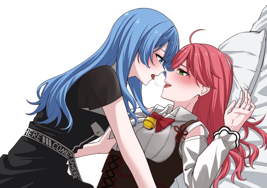 hoshimachi suisei and sakura miko (hololive) drawn by kurokawa_rikuu