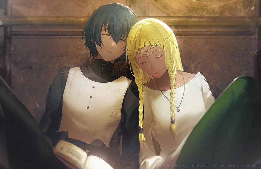 protagonist and eupha (metaphor: refantazio) drawn by kaori